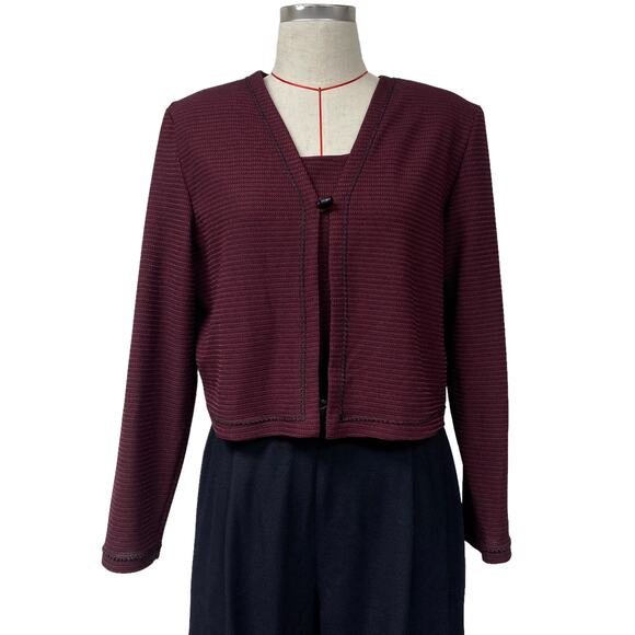 Vintage John Roberts Petite Womens Size 14P Jumpsuit Set - Picture 4 of 7